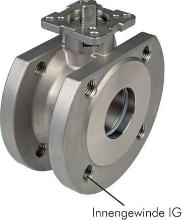 Exemplary representation: Compact flanged ball valve